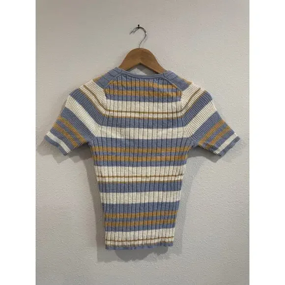 Madewell striped short sleeve button down - Picture 4 of 4